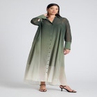 Ombre Shirt Dress image number null