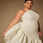 Bridal by ELOQUII Midi Flounce Dress image number null