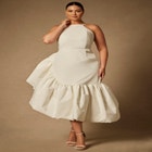 Bridal By Eloquii Midi Flounce Dress image number 0