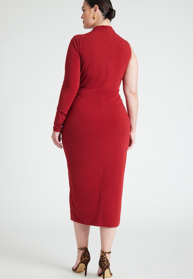 One Shoulder Dress With Slit image number 1