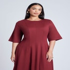 Seam Detail Ponte Work Dress image number null