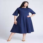 Seam Detail Ponte Work Dress image number null