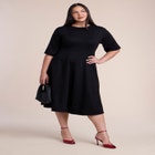 Seam Detail Ponte Workwear Midi Dress image number 0