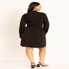 Pleated Waist Mini Dress image number null