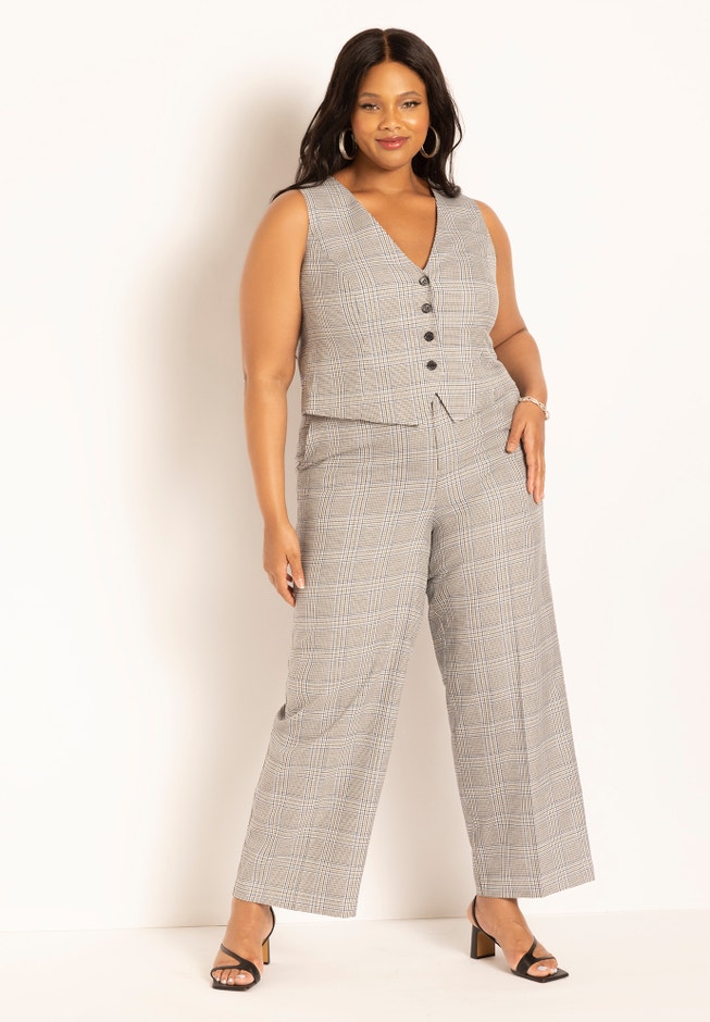Windowpane Suit Vest image number 2