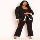 Contrast Hem Blazer image number null