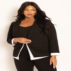 Contrast Hem Blazer image number null