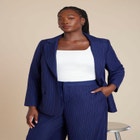 Pinstripe Blazer image number null