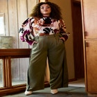 ELOQUII Elements Relaxed Fit Side Detail Trouser image number null