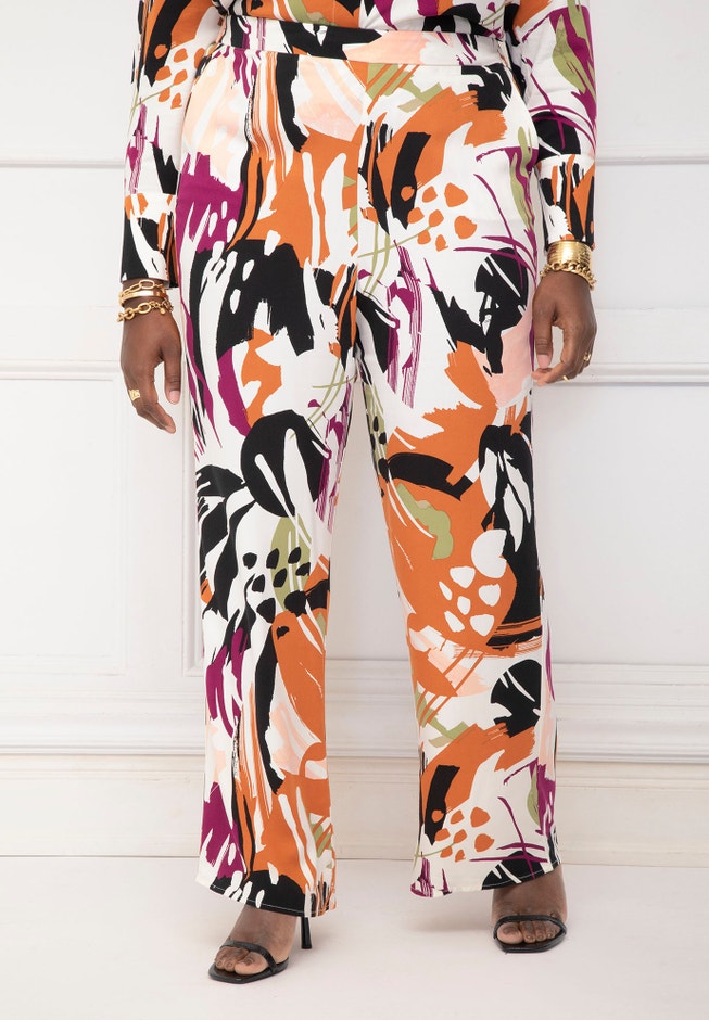 ELOQUII Elements Flared Leg Pant image number 2