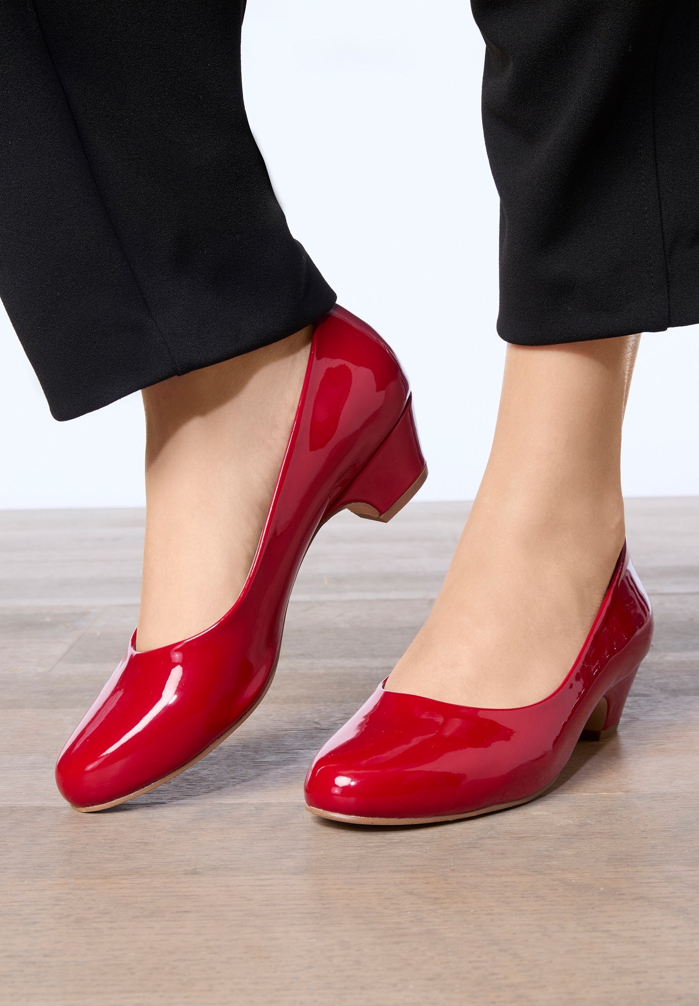 The Vida Leather-Like Slip On Pump image number 0
