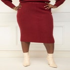 ELOQUII Elements Sweater Pencil Skirt image number null