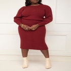 ELOQUII Elements Sweater Pencil Skirt image number null