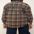 ELOQUII Elements Plaid Schacket image number null