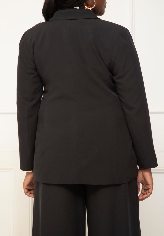 ELOQUII Elements Fitted Angular Blazer image number 1