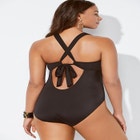 Lace Up One Piece Swimsuit image number null