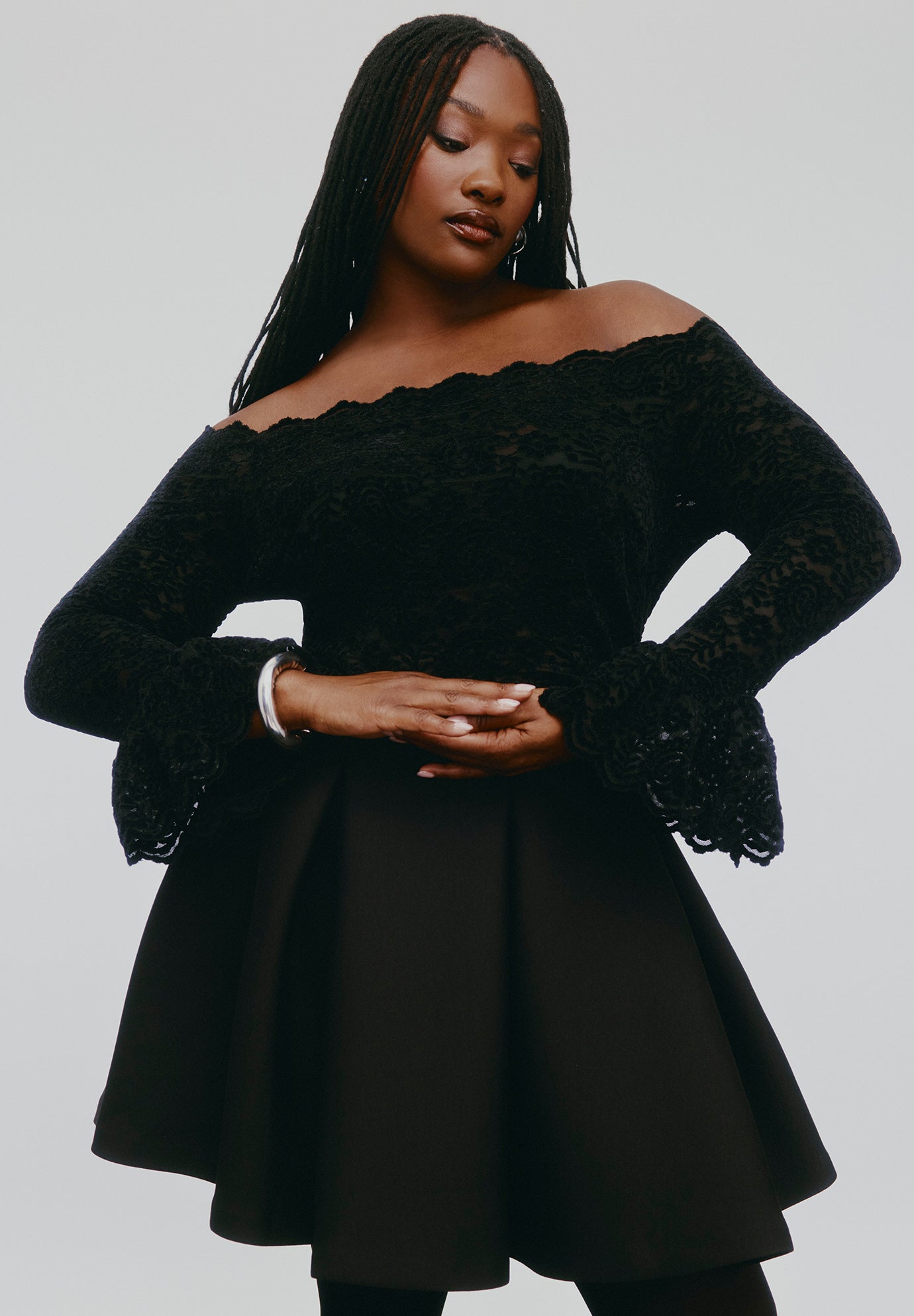 Off The Shoulder Lace Top image number 0