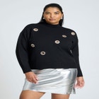 Oversized Grommet Sweater image number null