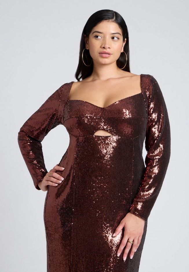 Maxi Sequin Dress image number 3