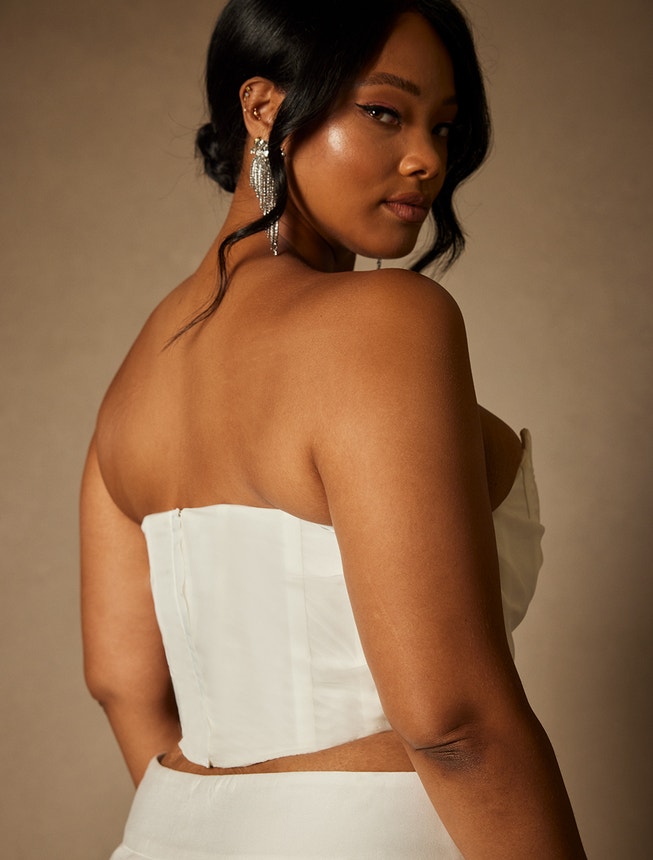 Bridal by ELOQUII Bustier Top image number 1