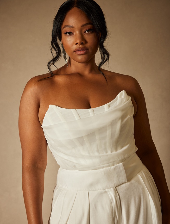 Bridal by ELOQUII Bustier Top image number 0