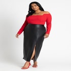 Square Neck Off The Shoulder Top image number null