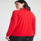 Mock Neck Top With Keyhole image number null