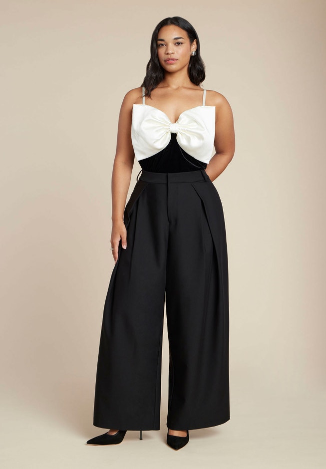 Contrast Bow Bodysuit