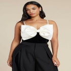 Contrast Bow Bodysuit image number null