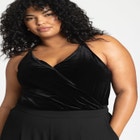 Surplice Velvet Cami image number null