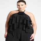 Rosette Ruffle Top image number null
