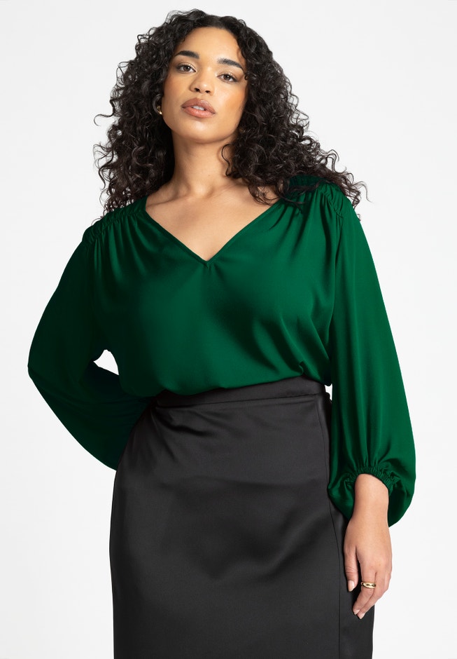 Shirring Detail Blouse image number 1