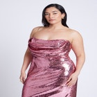 Corset Bodice Sequin Dress image number null