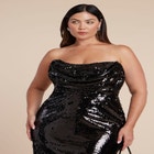 Corset Bodice Sequin Dress image number null