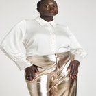 Rhinestone Cuff Blouse image number null