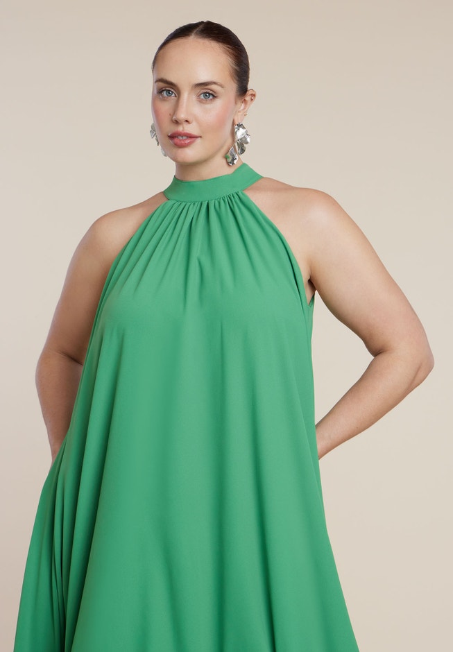  High Low Dramatic Ruffle Detail Dress image number 3