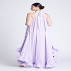  High Low Dramatic Ruffle Detail Dress image number null