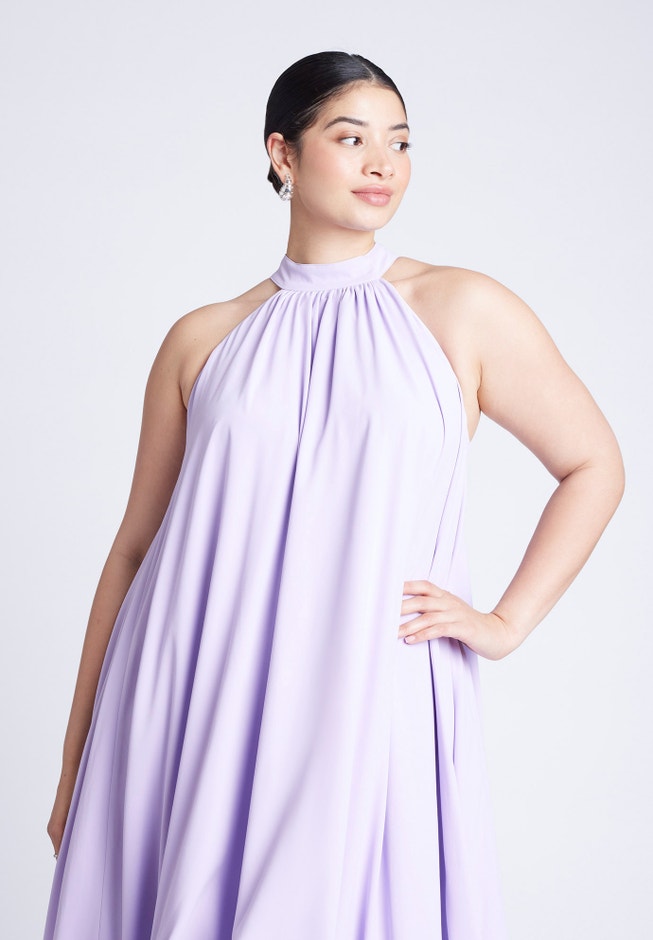 High Low Dramatic Ruffle Detail Dress image number 4