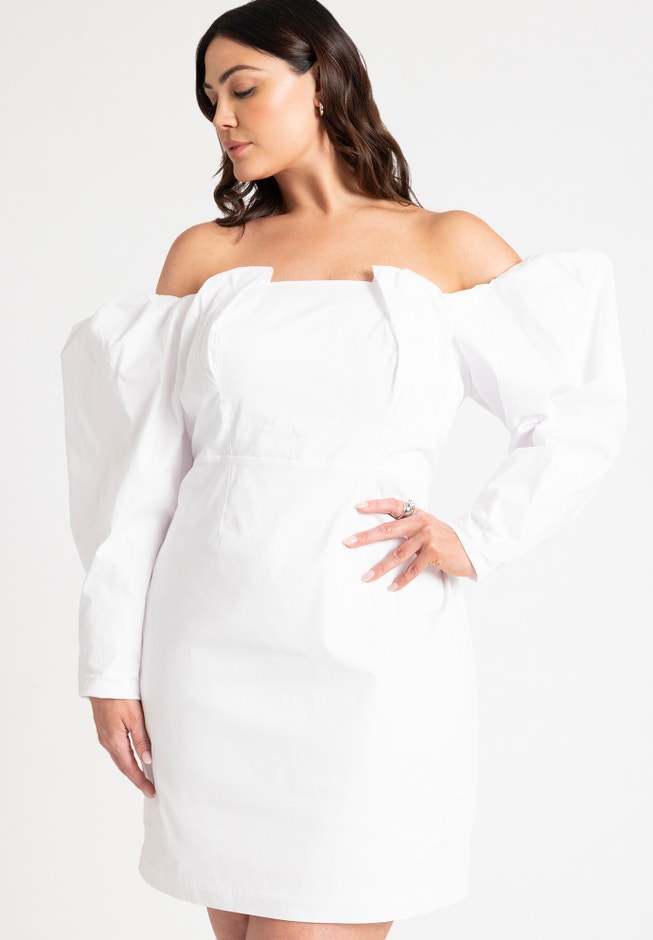 Mutton Sleeve Mini Dress image number 1
