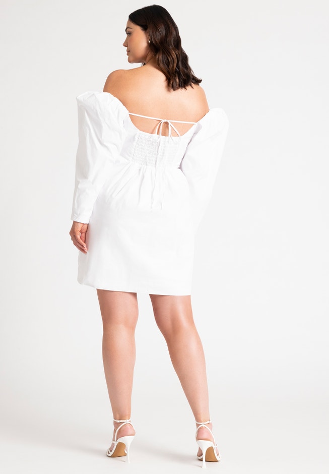 Mutton Sleeve Mini Dress image number 3