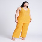 Racer Sweater Top With Scalloping image number null