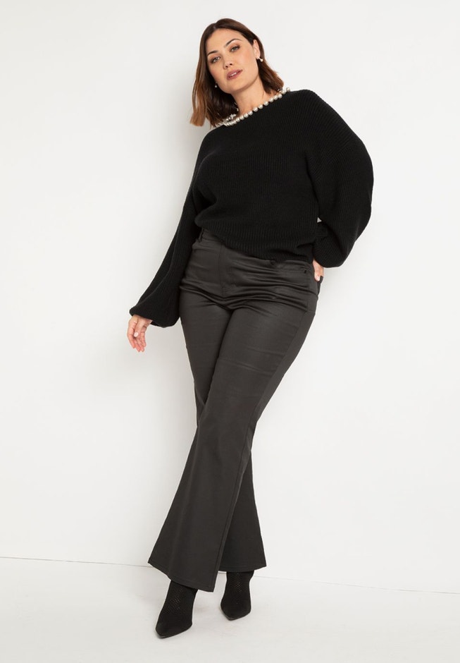 Pearl Neckline Sweater image number 2
