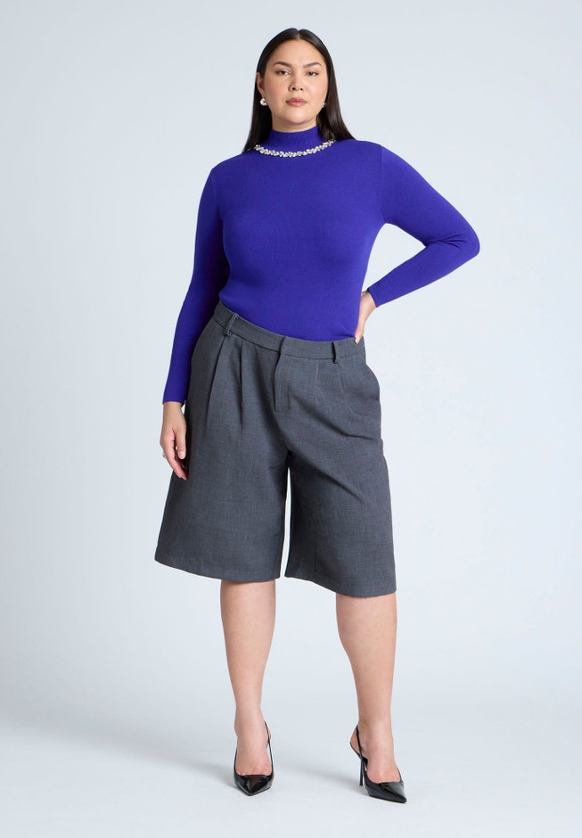 Embellished Neckline Sweater image number 2