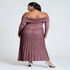 Lurex Off Shoulder Dress image number null