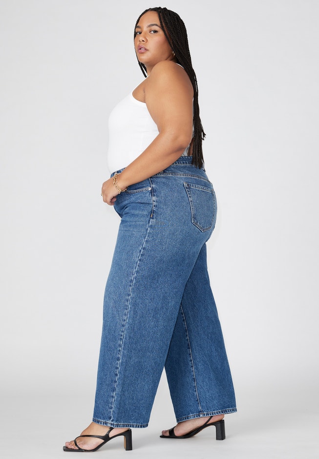 The Yvette Rigid Wide Leg Jean image number 1