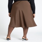 Satin Midi Skirt image number null