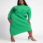 Asymmetrical Ribbed Knit Skirt image number null