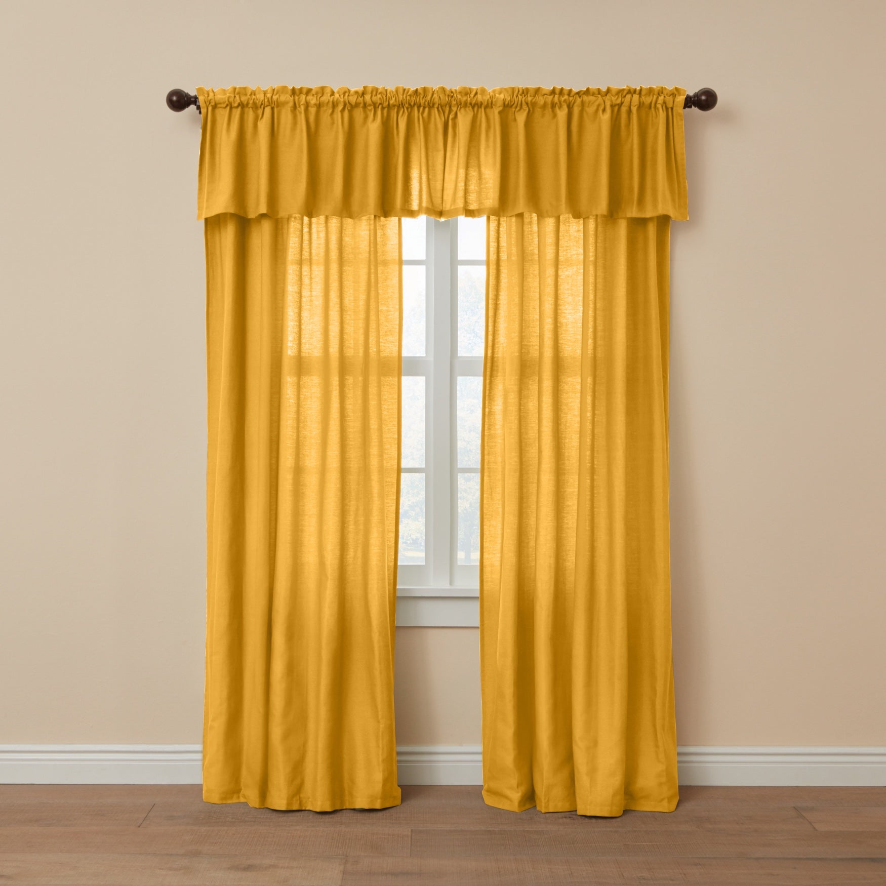 Poly Cotton Canvas Rod-Pocket Valance image number 0