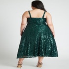 Flare Sequin Dress image number null