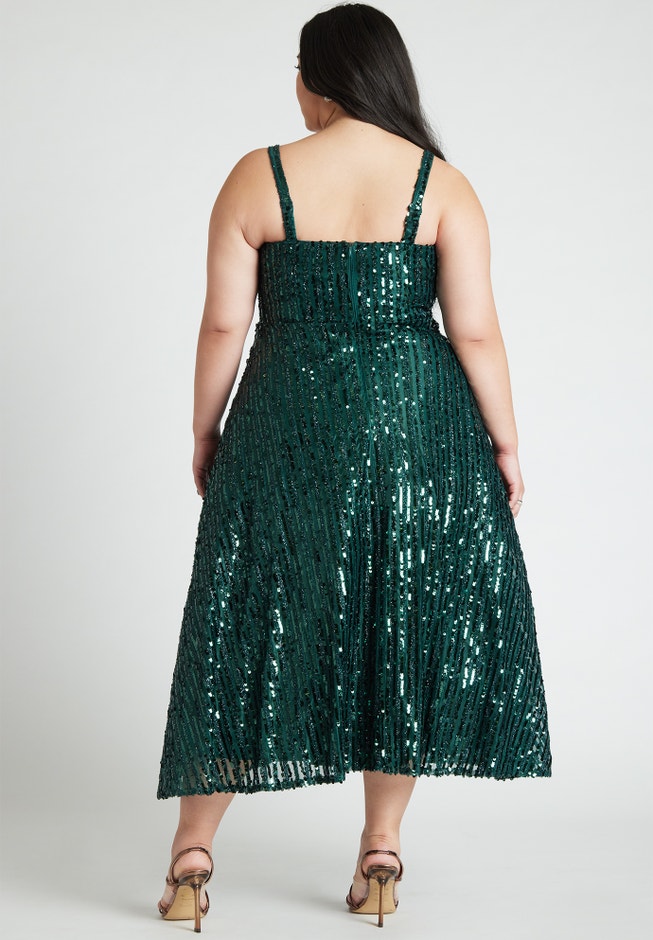 Flare Sequin Dress image number 2